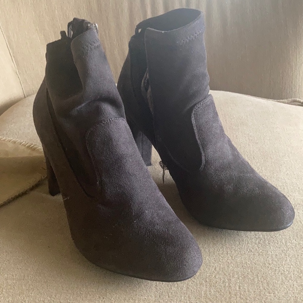 Suede ankle boots